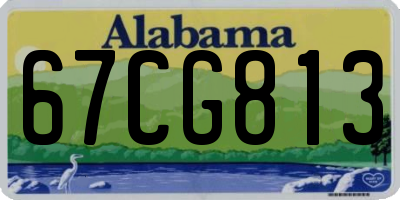 AL license plate 67CG813