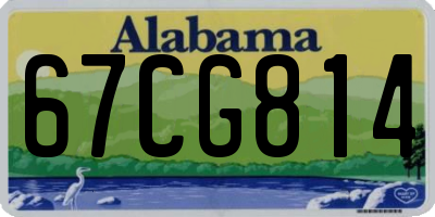 AL license plate 67CG814