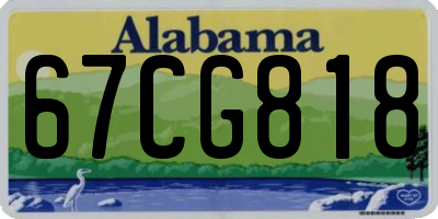 AL license plate 67CG818