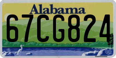 AL license plate 67CG824