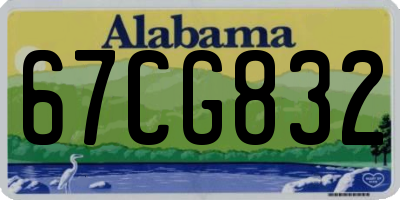 AL license plate 67CG832