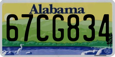 AL license plate 67CG834