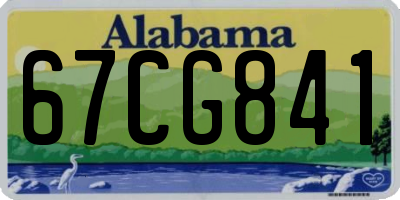 AL license plate 67CG841