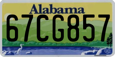 AL license plate 67CG857