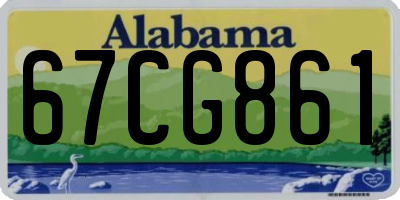 AL license plate 67CG861