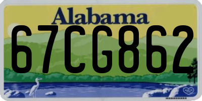 AL license plate 67CG862