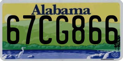 AL license plate 67CG866