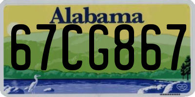 AL license plate 67CG867