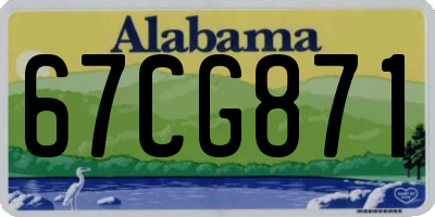 AL license plate 67CG871
