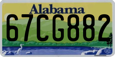 AL license plate 67CG882