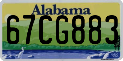 AL license plate 67CG883