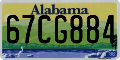 AL license plate 67CG884