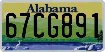 AL license plate 67CG891