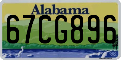 AL license plate 67CG896