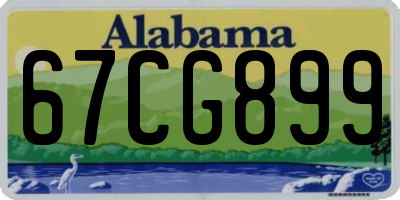 AL license plate 67CG899