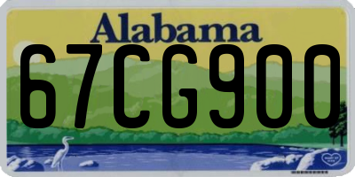 AL license plate 67CG900