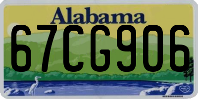 AL license plate 67CG906