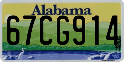 AL license plate 67CG914