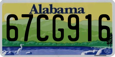 AL license plate 67CG916