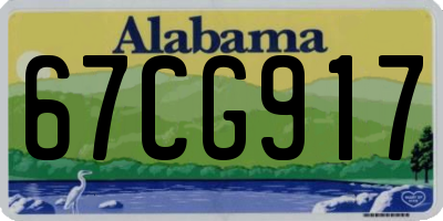 AL license plate 67CG917