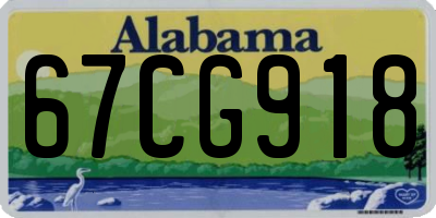 AL license plate 67CG918