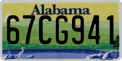 AL license plate 67CG941