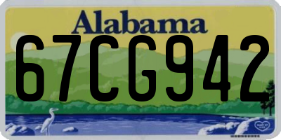 AL license plate 67CG942