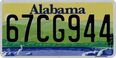 AL license plate 67CG944