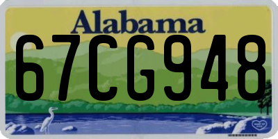 AL license plate 67CG948