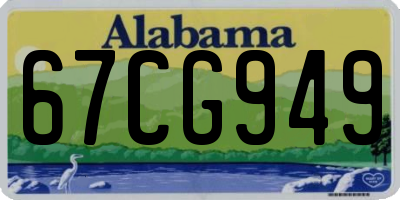 AL license plate 67CG949