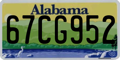 AL license plate 67CG952