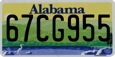 AL license plate 67CG955