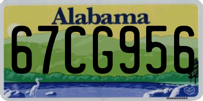 AL license plate 67CG956