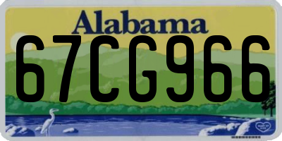 AL license plate 67CG966