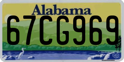 AL license plate 67CG969