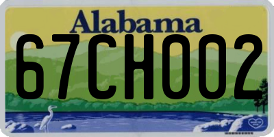 AL license plate 67CH002