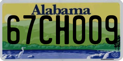 AL license plate 67CH009