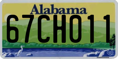 AL license plate 67CH011