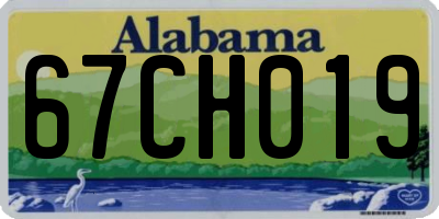 AL license plate 67CH019