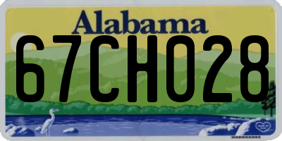 AL license plate 67CH028