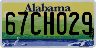 AL license plate 67CH029
