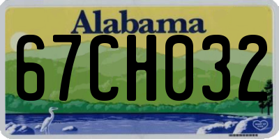 AL license plate 67CH032