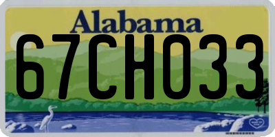 AL license plate 67CH033
