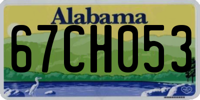AL license plate 67CH053