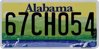 AL license plate 67CH054