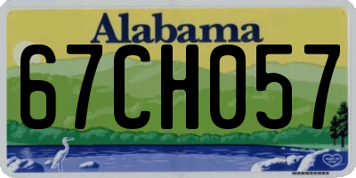 AL license plate 67CH057