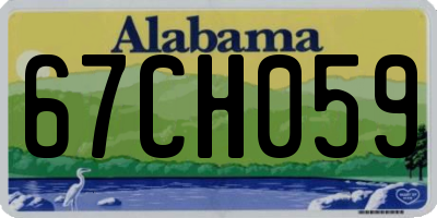 AL license plate 67CH059