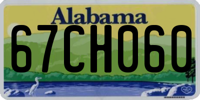 AL license plate 67CH060