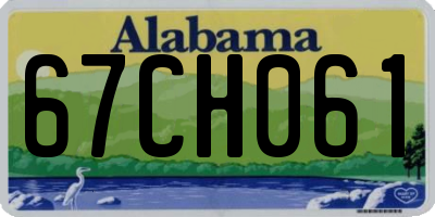 AL license plate 67CH061