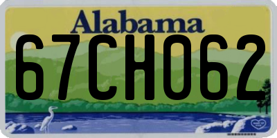 AL license plate 67CH062